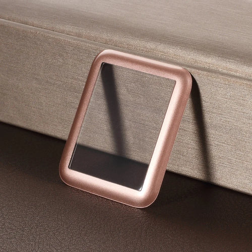 3D Curved Carbon Fiber Full Covering Tempered Glass Screen Protector for Apple Watch Series 3/2/1 38mm - Rose Gold - 1