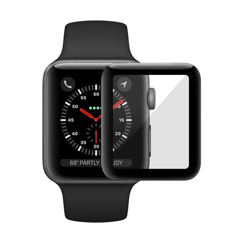 0.26mm 9H 3D Curved Full Size Tempered Glass Screen Protector for Apple Watch Series 3 / 2 / 1 38mm - 1