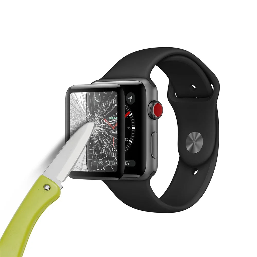 0.26mm 9H 3D Curved Full Size Tempered Glass Screen Protector for Apple Watch Series 3 / 2 / 1 38mm - 5