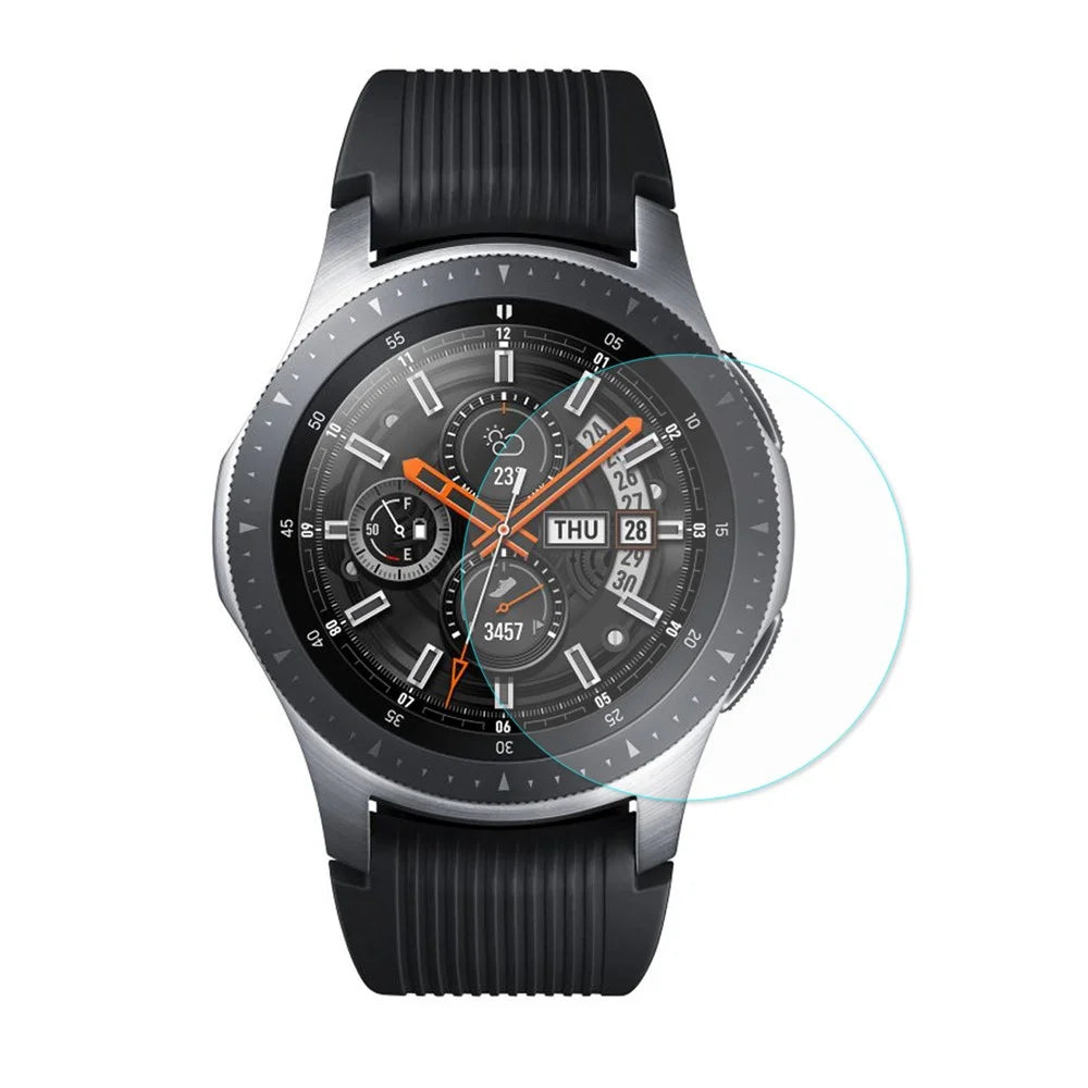 2Pcs HAT PRINCE for Samsung Galaxy Watch 46mm 0.2mm 9H 2.15D Tempered Glass Screen Protectors - 2