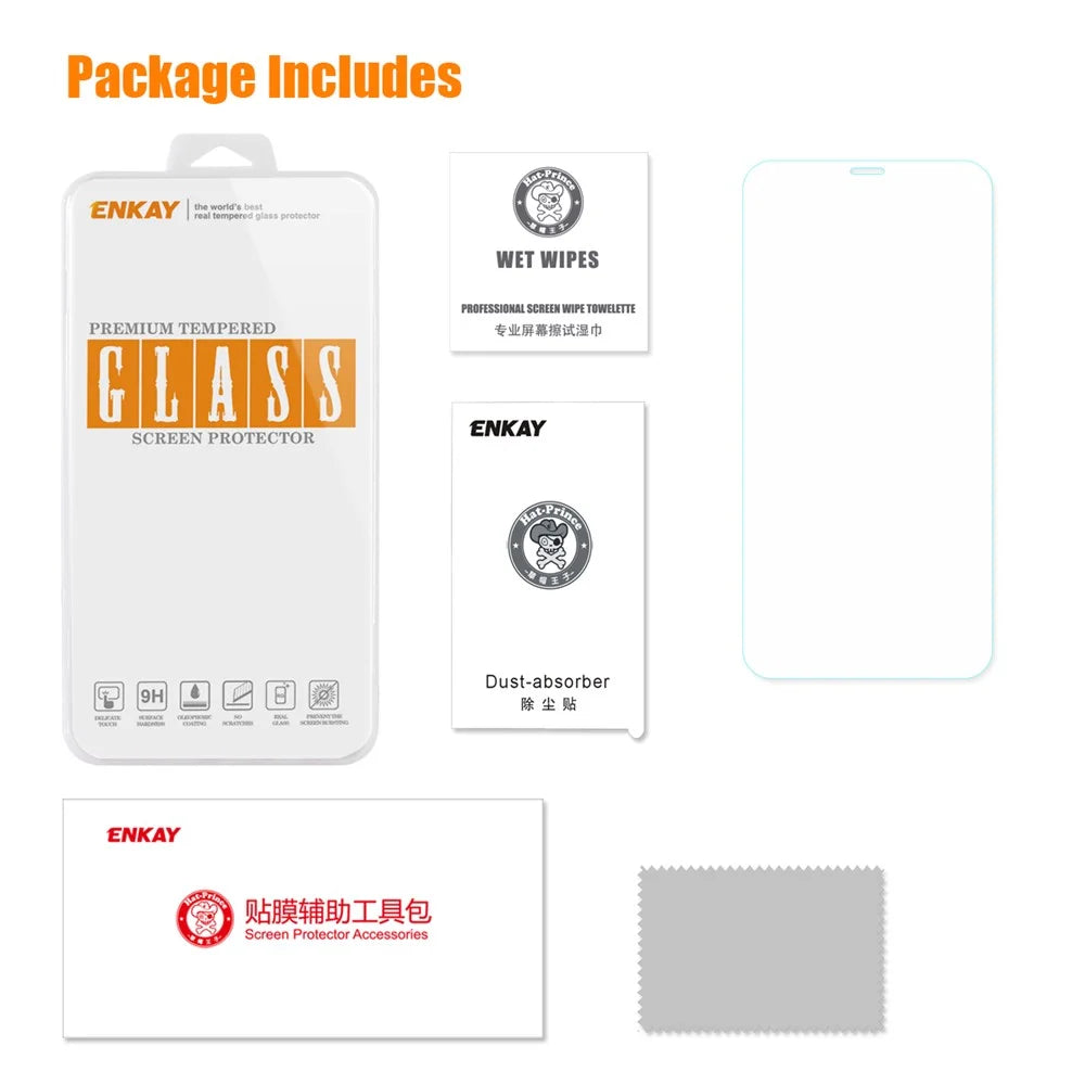 ENKAY HAT PRINCE 0.26mm 9H Tempered Glass Screen Protector for iPhone (2019) 6.1" / XR 6.1 inch Arc Edge - 4