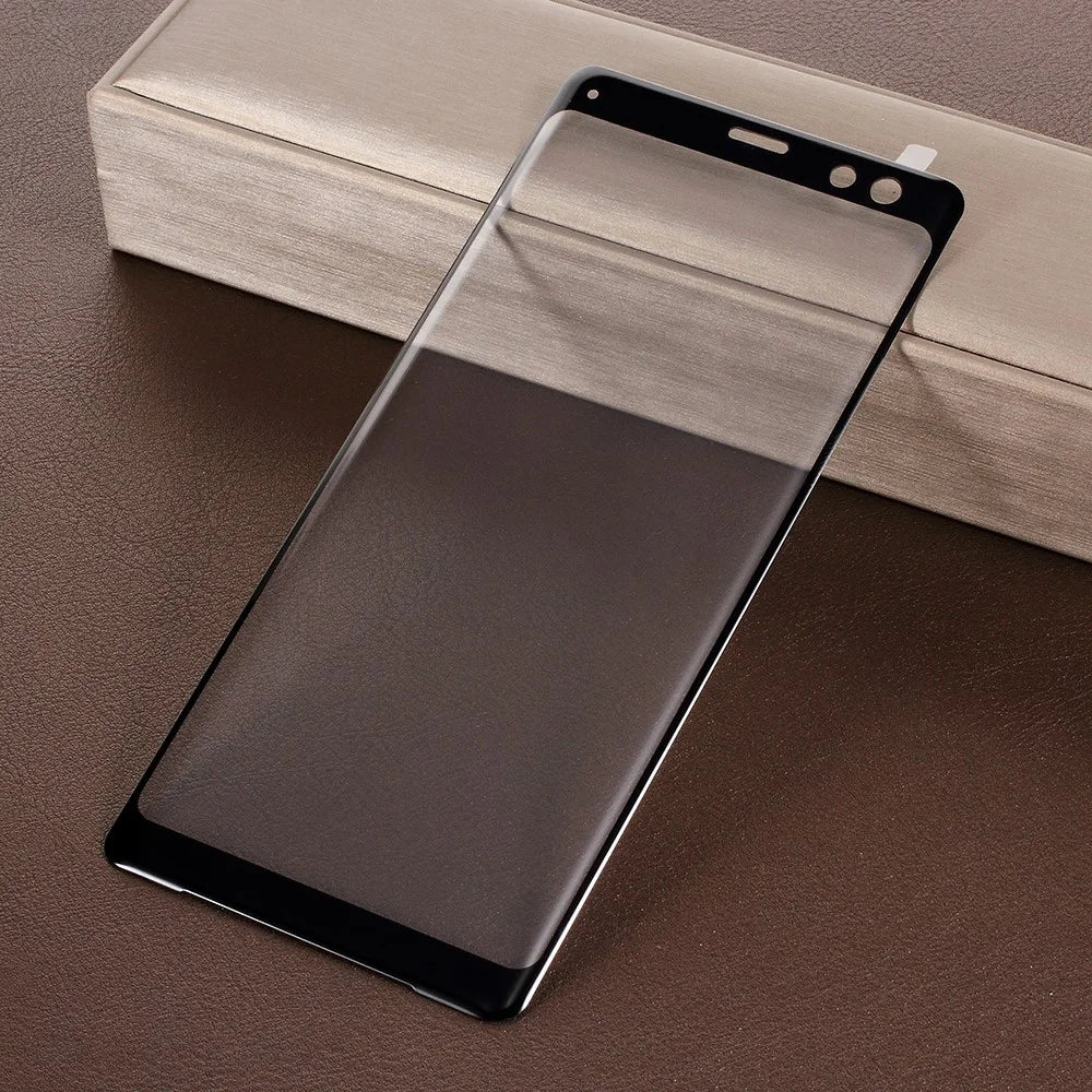 Curved Tempered Glass Full Screen Coverage Protector Film for Sony Xperia XZ3 - Black - 1