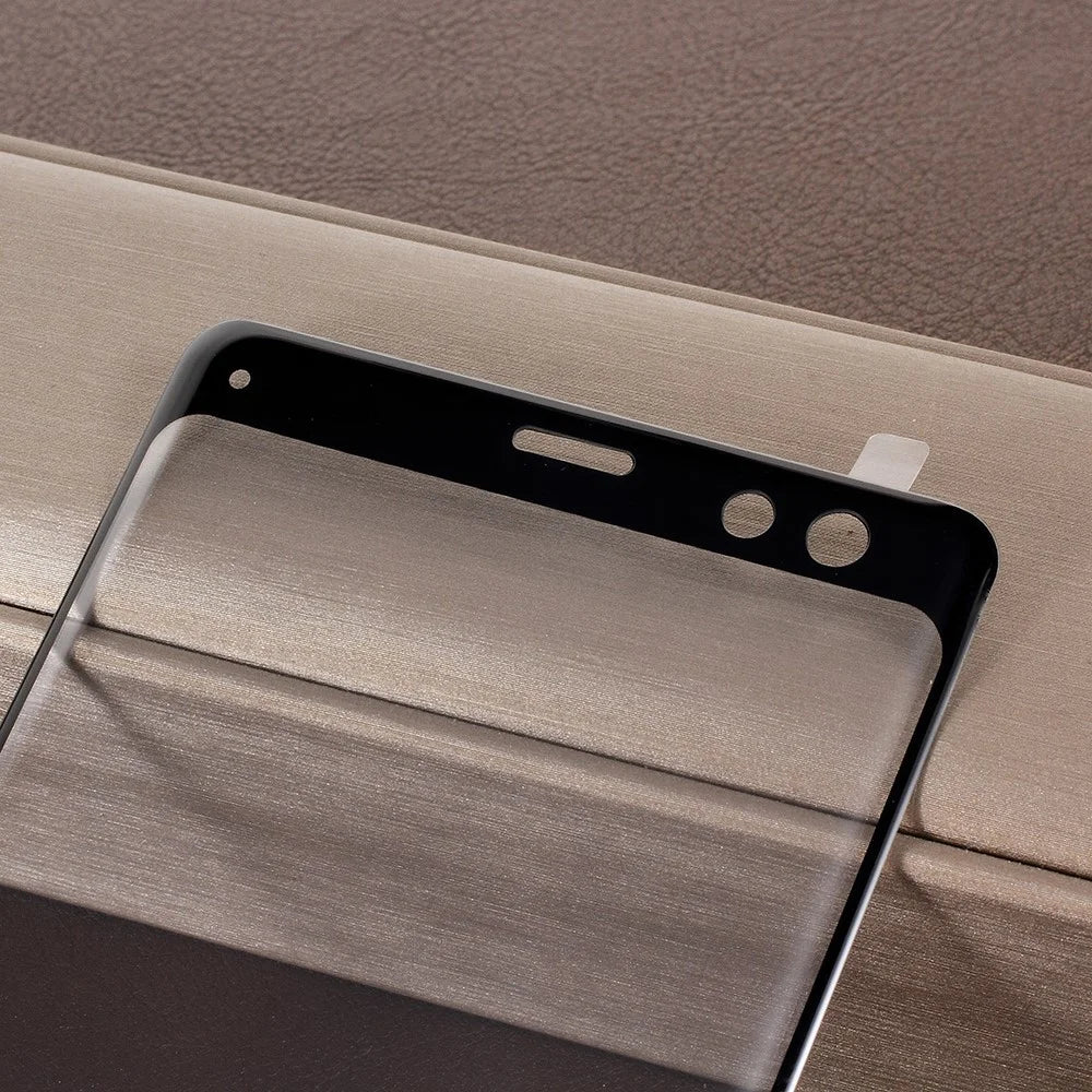 Curved Tempered Glass Full Screen Coverage Protector Film for Sony Xperia XZ3 - Black - 3