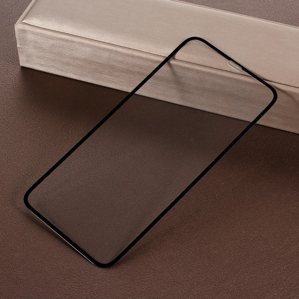 RURIHAI HD Clear Full Size Tempered Glass Screen Protector [Anti-explosion] for iPhone (2019) 6.1" / XR 6.1 inch - Black - 3