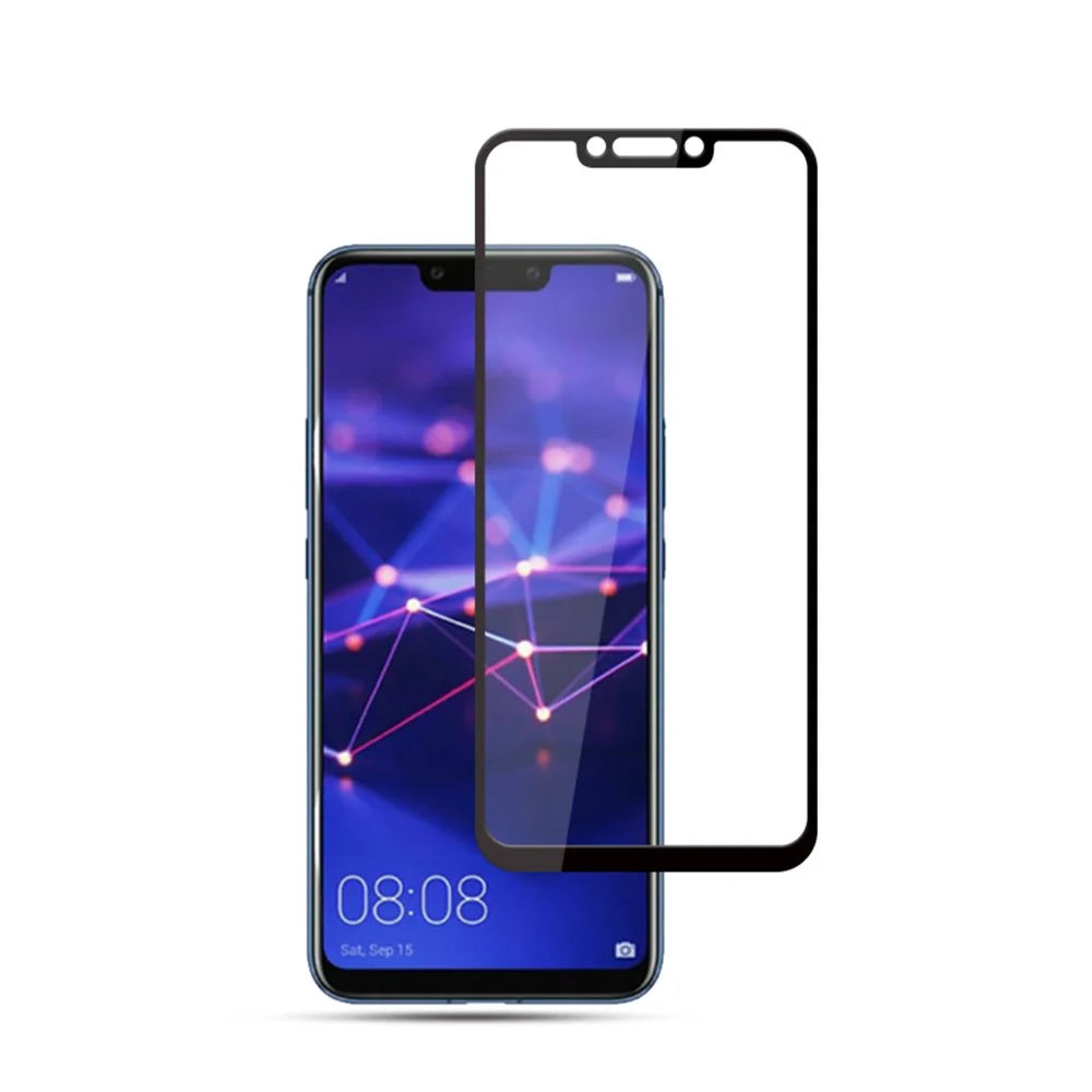MOCOLO Arc Edge Full Coverage Tempered Glass Screen Protector for Huawei Mate 20 Lite / Maimang 7 - Black - 1