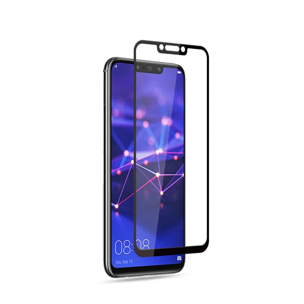 MOCOLO Arc Edge Full Coverage Tempered Glass Screen Protector for Huawei Mate 20 Lite / Maimang 7 - Black - 3