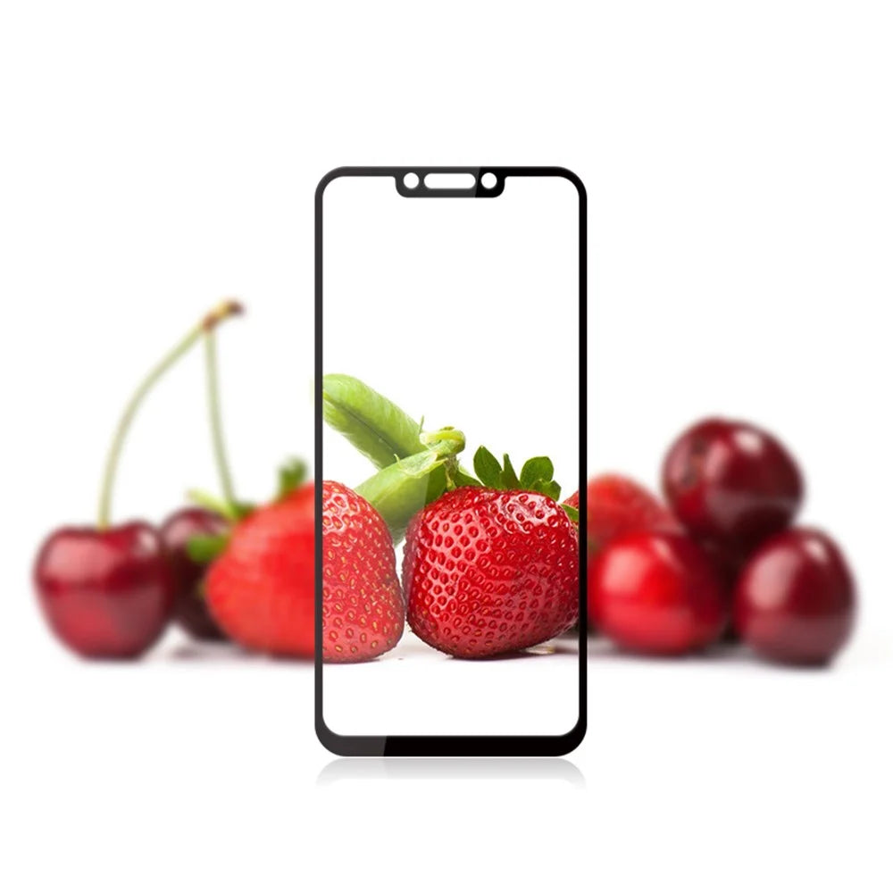 MOCOLO Arc Edge Full Coverage Tempered Glass Screen Protector for Huawei Mate 20 Lite / Maimang 7 - Black - 7