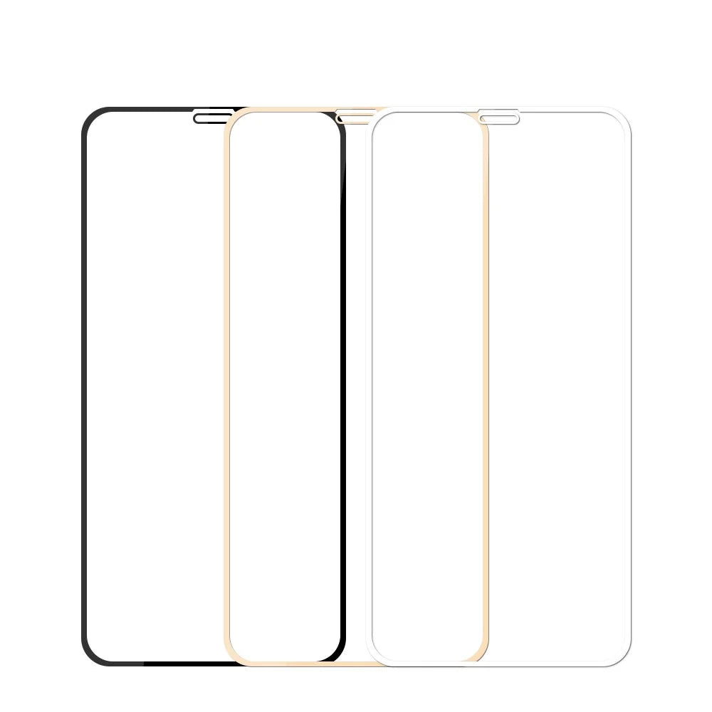 MOFI 9H Anti-burst 2.5D Arc Edge Full Size Tempered Glass Screen Protective Film for iPhone (2019) 6.1" / XR 6.1 inch - Black - 4