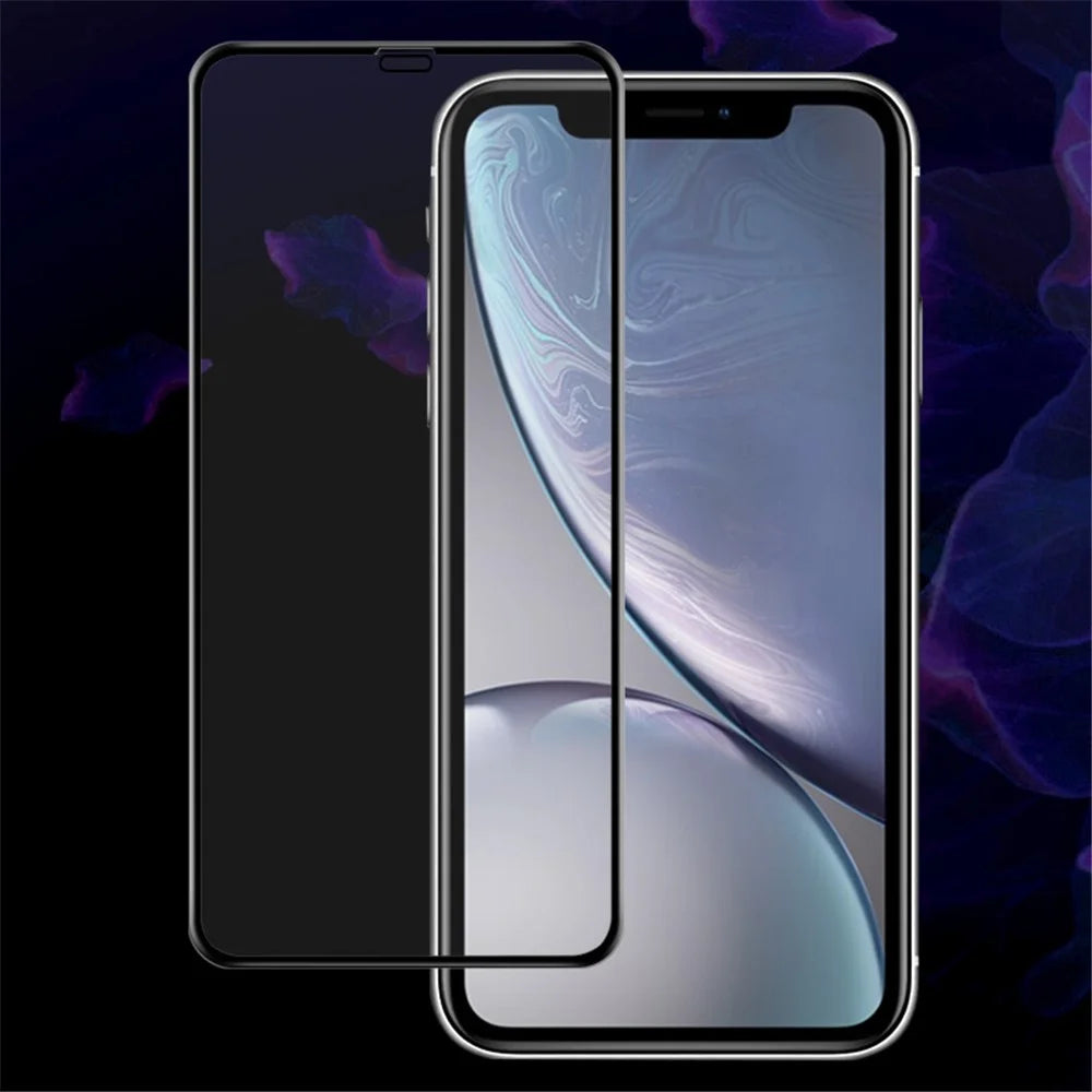 IMAK Pro+ Anti-explosion Full Screen Tempered Glass Protector for iPhone (2019) 6.1" / XR 6.1 inch- Black - 1