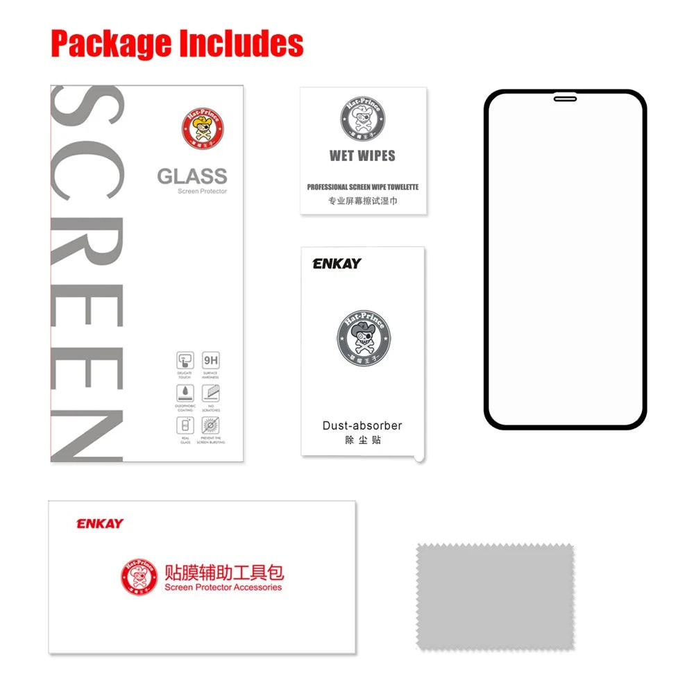 HAT PRINCE Tempered Glass Screen Guard Film for iPhone (2019) 6.1" / XR 6.1 inch / Full Size / 0.2mm / 9H / 2.5D Arc Edge - 4
