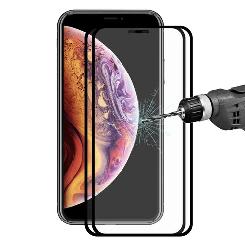 2PCS/Set HAT PRINCE Tempered Glass Screen Protective Film for iPhone (2019) 6.1" / XR 6.1 inch / Full Size / 0.2mm / 9H / 2.5D Arc Edge - 1