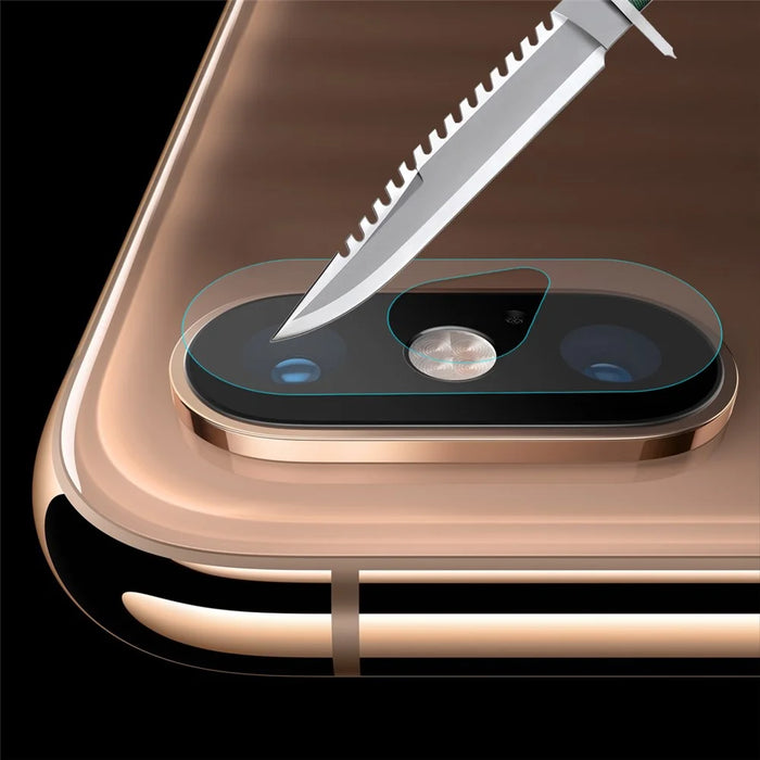 [2PCS] HAT PRINCE [Anti-scratch] Tempered Glass Camera Lens Protector 0.2mm 9H 2.15D Arc Edge for iPhone XS Max 6.5 inch - 2