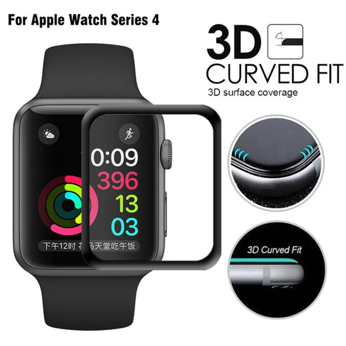 3D Full Covering 9H Scratch-proof Tempered Glass Screen Protector for Apple Watch Series 4 44mm - 2