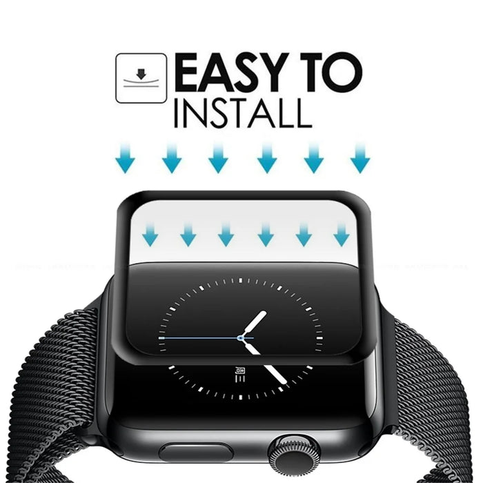 3D Full Covering 9H Scratch-proof Tempered Glass Screen Protector for Apple Watch Series 4 44mm - 4