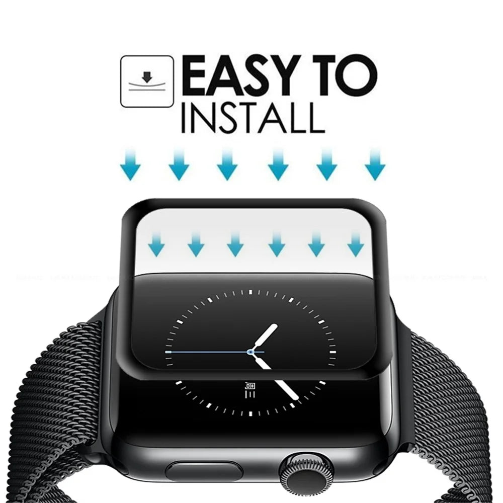 3D 9H Scratch-proof Tempered Glass Full Screen Protector for Apple Watch Series 4 40mm - 4