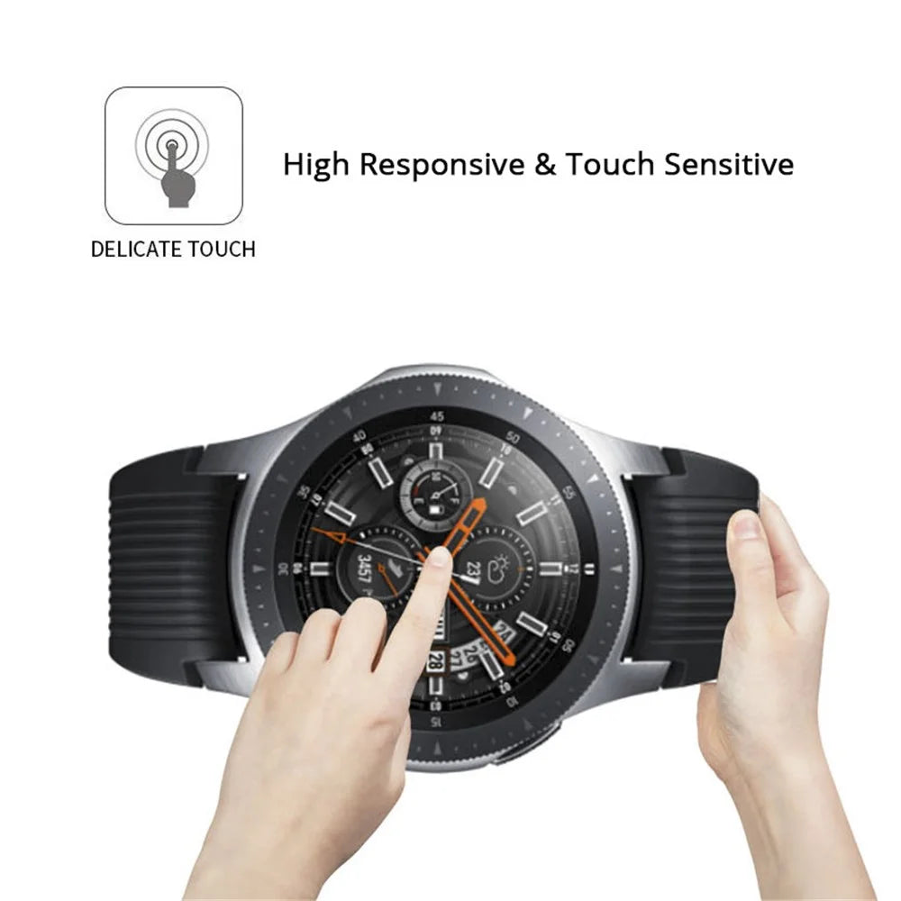For Samsung Galaxy Watch 46mm 0.3mm Arc Edges Tempered Glass Screen Protector 9H Anti-scratch - 2