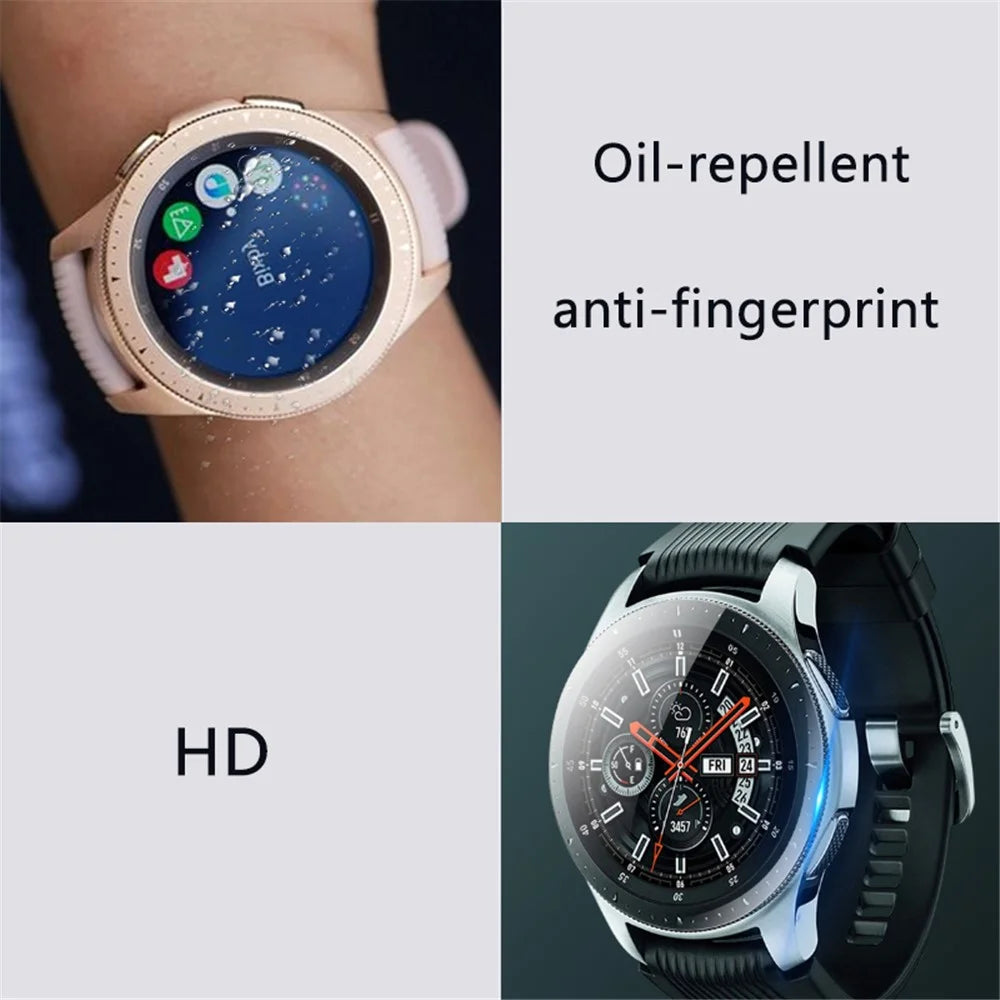 For Samsung Galaxy Watch 46mm 0.3mm Arc Edges Tempered Glass Screen Protector 9H Anti-scratch - 6