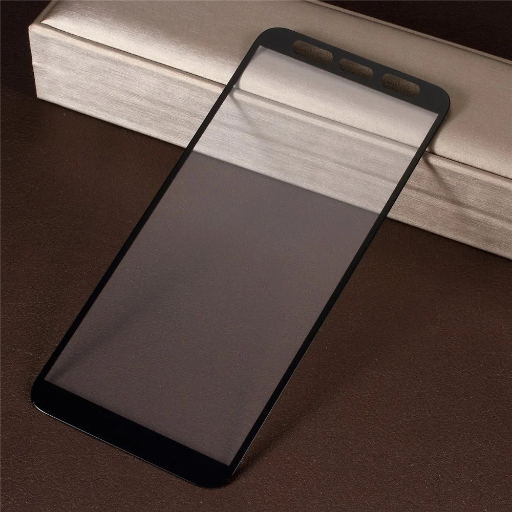 Silk Printing Complete Coverage Tempered Glass Screen Protector for Samsung Galaxy J4 Plus - 1