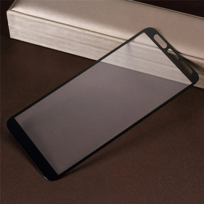 Silk Printing Complete Coverage Tempered Glass Screen Protector for Samsung Galaxy J4 Plus - 4