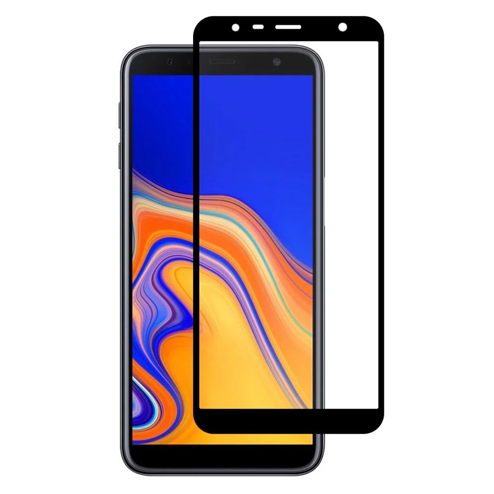 HAT PRINCE Full Glue Full Size Tempered Glass Screen Protector for Samsung Galaxy J4+ / J6+ 0.26mm 9H 2.5D Arc Edge - 1