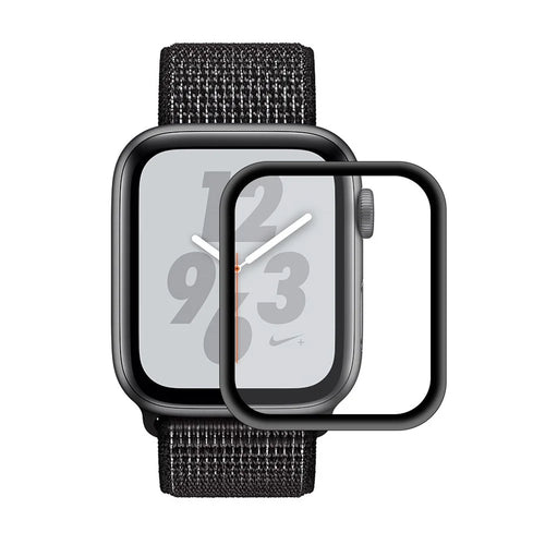 HAT PRINCE for Apple Watch Series SE3 / SE2 / SE1 / 6 / 5 / 4 44mm 0.2mm 9H 3D Aluminum Alloy Edge Tempered Glass Full Screen Shield - 1