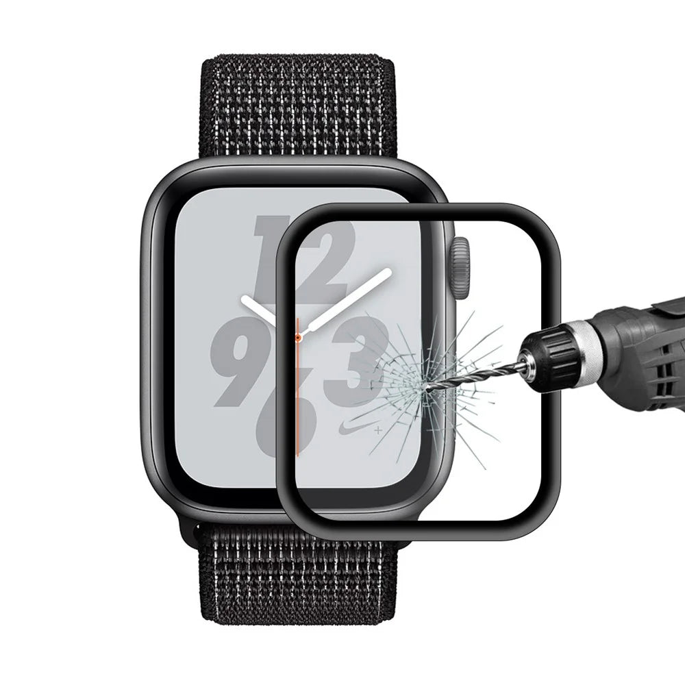 HAT PRINCE for Apple Watch Series SE3 / SE2 / SE1 / 6 / 5 / 4 44mm 0.2mm 9H 3D Aluminum Alloy Edge Tempered Glass Full Screen Shield - 2