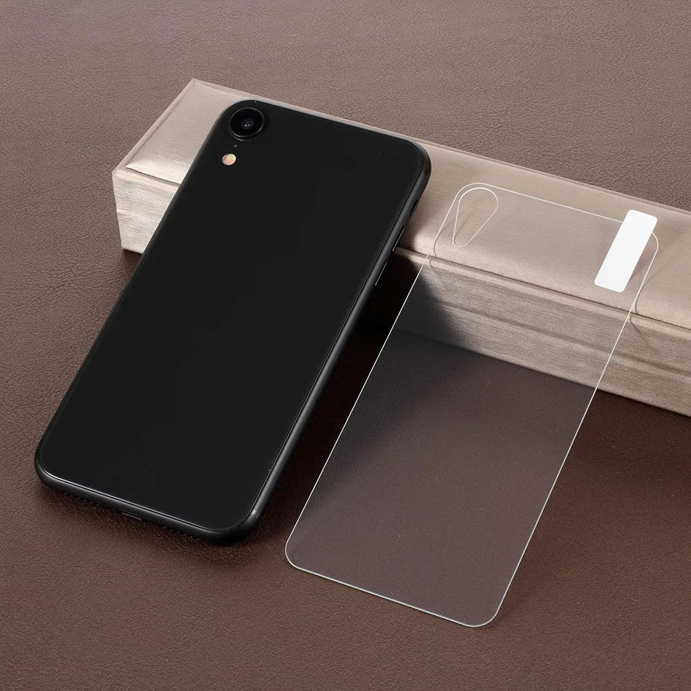 Anti-explosion Tempered Glass Back Film 2.5D Arc Edges for iPhone XR 6.1 inch - 1