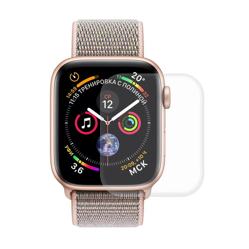 HAT PRINCE 3D Full Size PET Curved Hot Bending HD Clear Screen Shield for Apple Watch Series 5 4 40mm - Transparent - 1