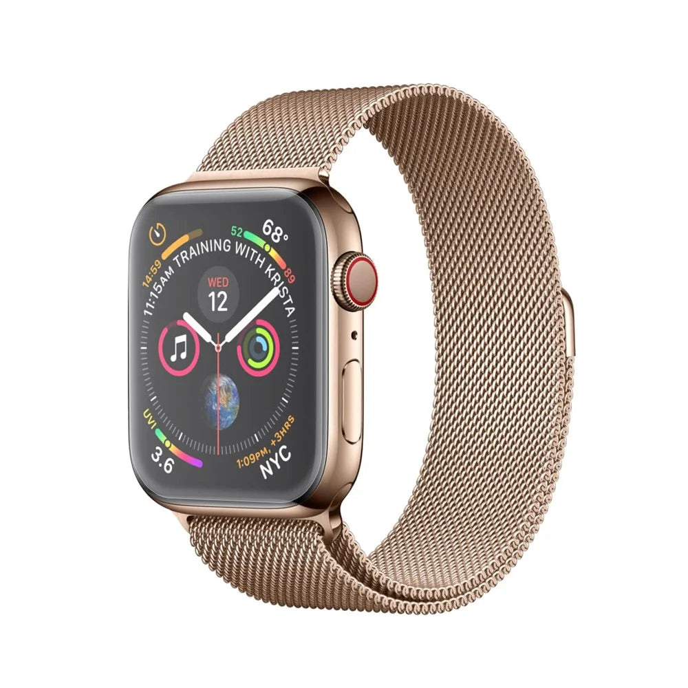 HAT PRINCE for Apple Watch Series 5 4 44mm 3D Full Size PET Curved Hot Bending HD Clear Screen Protector - Transparent - 2