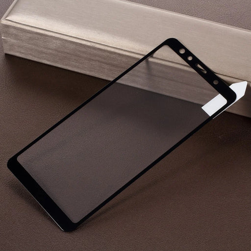 RURIHAI Solid Defense Tempered Glass Screen Protector for Samsung Galaxy A7 (2018) - Black - 2
