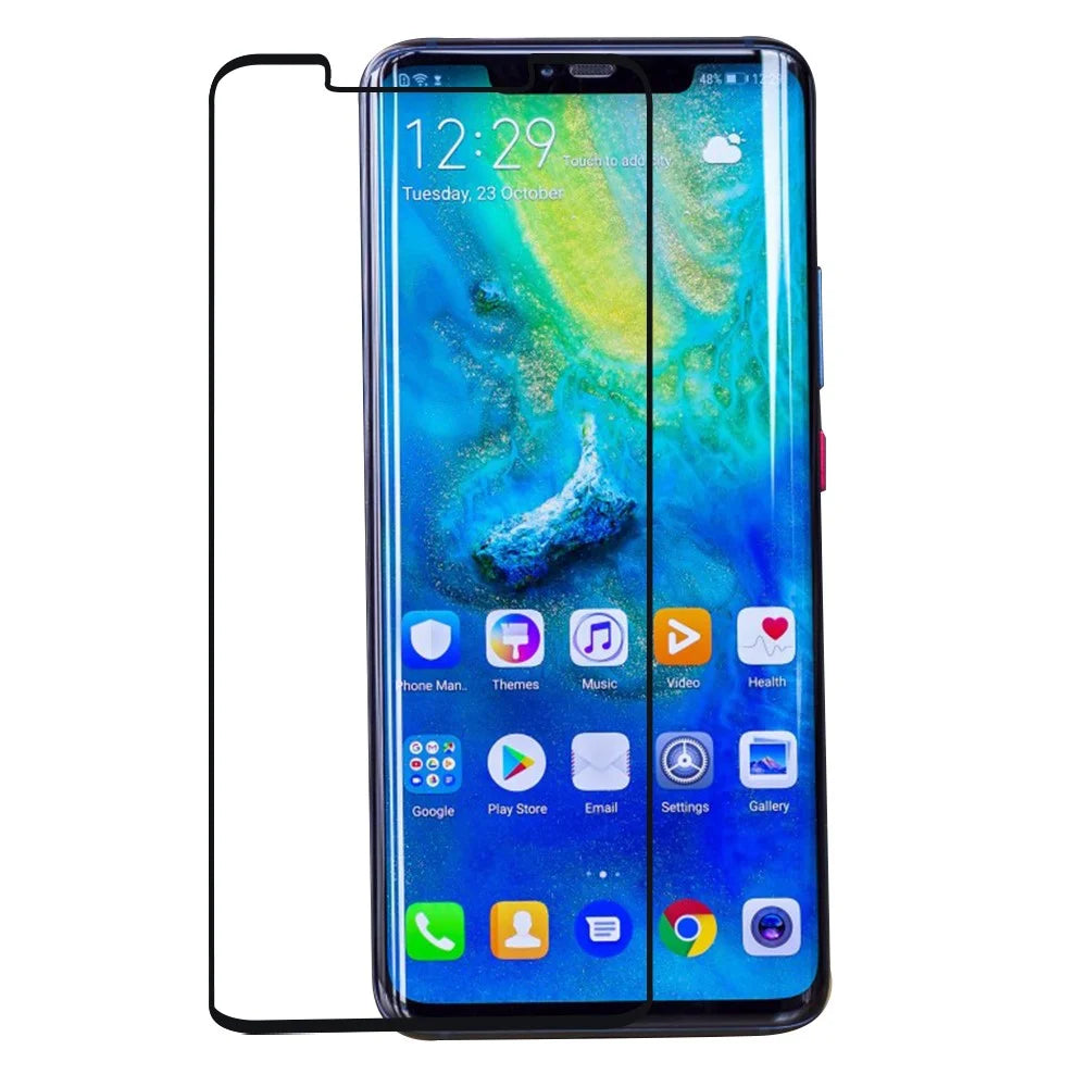 3D Anti-explosion Full Size Tempered Glass Screen Protection Film for Huawei Mate 20 Pro - Black - 1