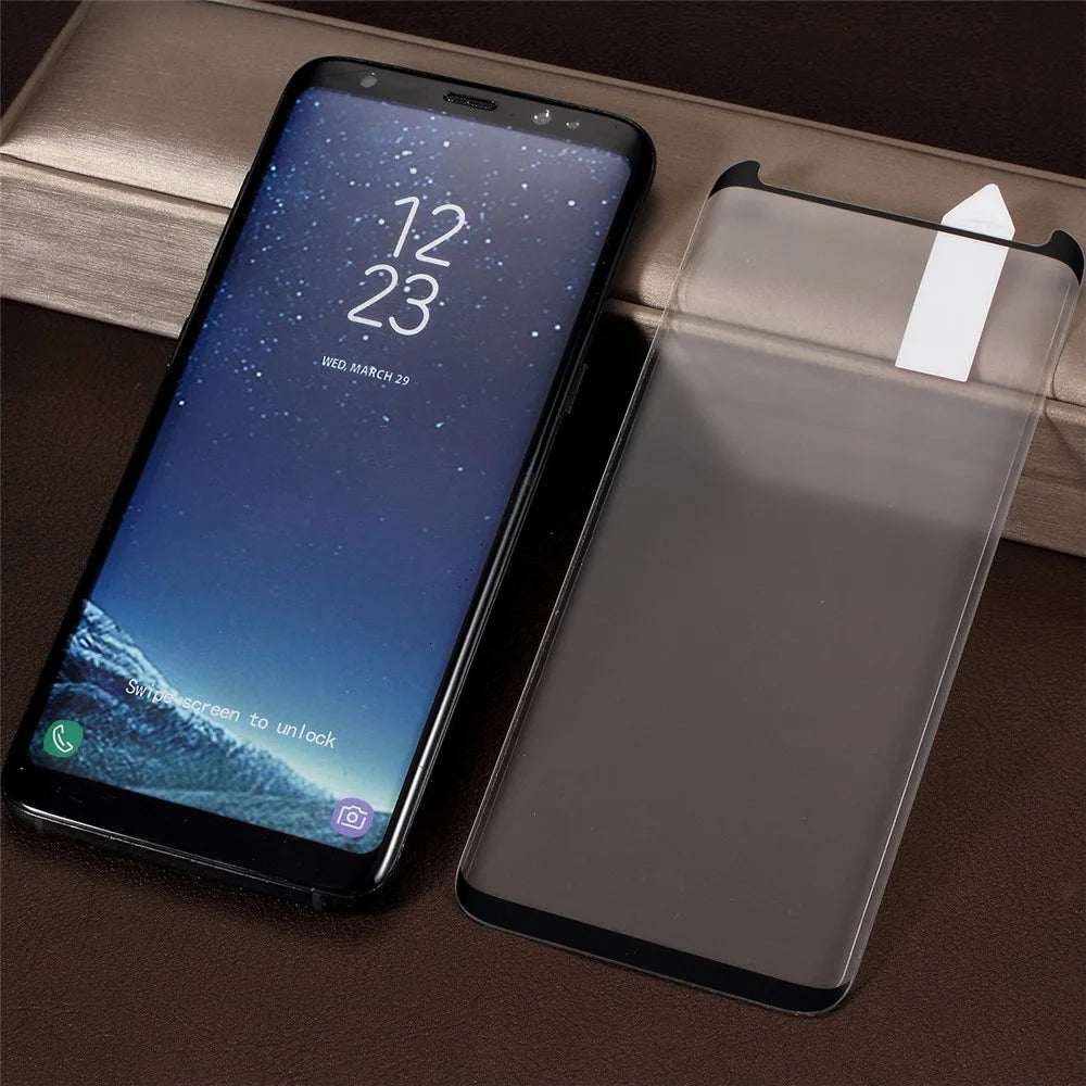 RURIHAI 3D Curved Tempered Glass Screen Protection Film for Samsung Galaxy S8 G950 (Case Friendly) - 6