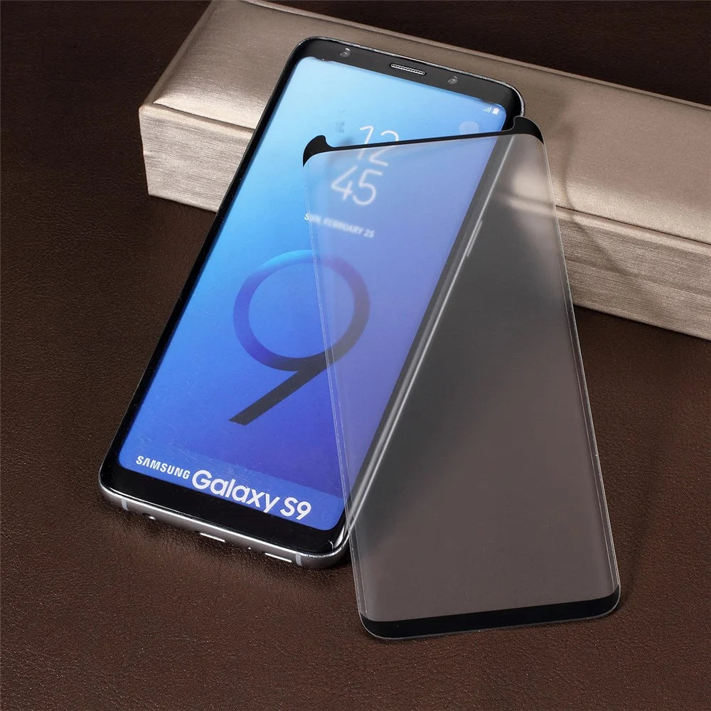 RURIHAI 3D Curved Tempered Glass Screen Guard Film for Samsung Galaxy S9 SM-G960 (Case Friendly) - 1