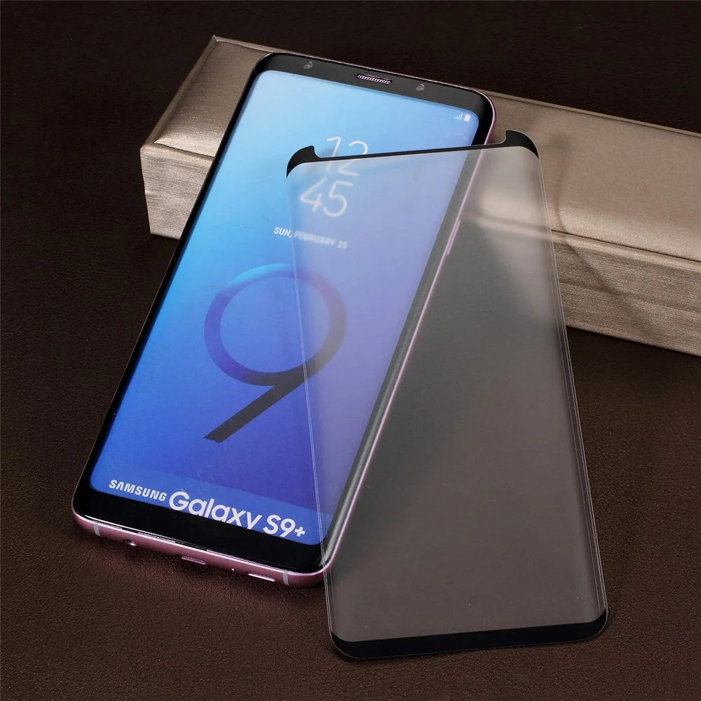 RURIHAI for Samsung Galaxy S9+ SM-G965 3D Curved Tempered Glass Screen Protection (Case Friendly) - 1