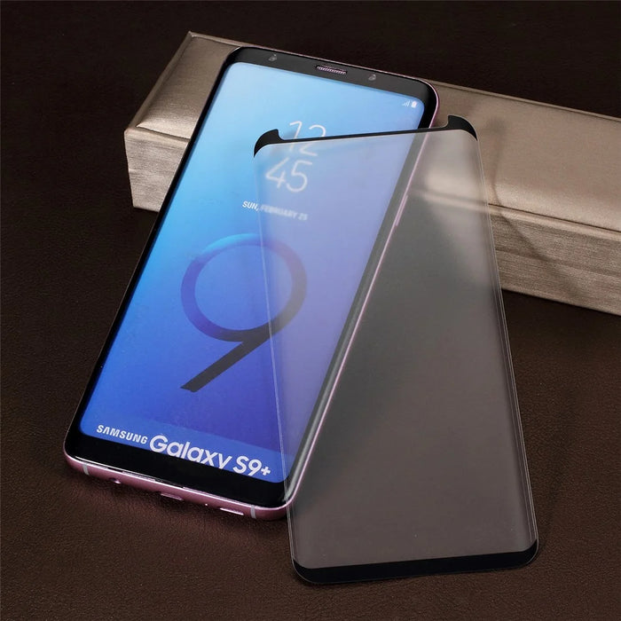 RURIHAI for Samsung Galaxy S9+ SM-G965 3D Curved Tempered Glass Screen Protection (Case Friendly) - 1