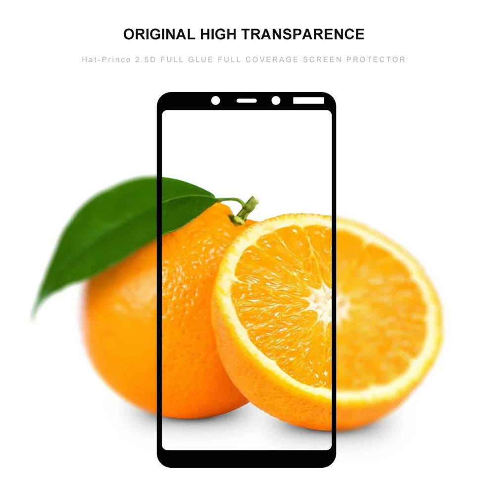HAT PRINCE for Nokia 3.1 Plus Full Glue  Full Coverage Tempered Glass Screen Protector 0.26mm 9H 2.5D Arc Edge - 3