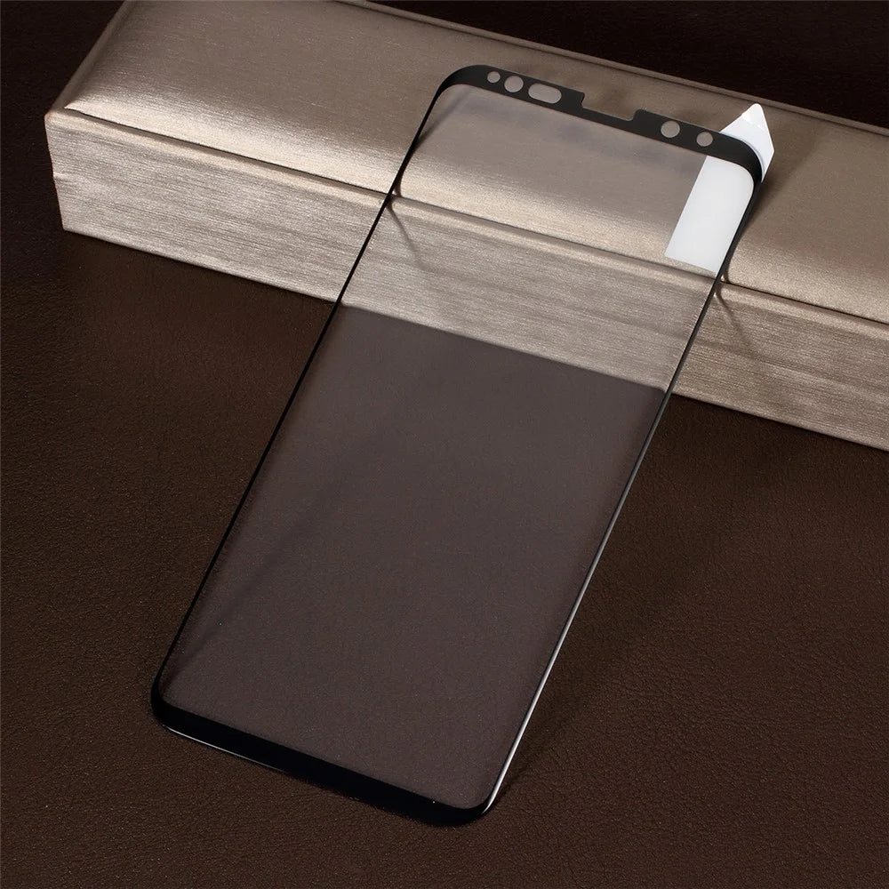 RURIHAI for Samsung Galaxy Note9 N960 [3D Curved Full Glue Full Cover] Tempered Glass Screen Protector 0.26mm - Black - 2