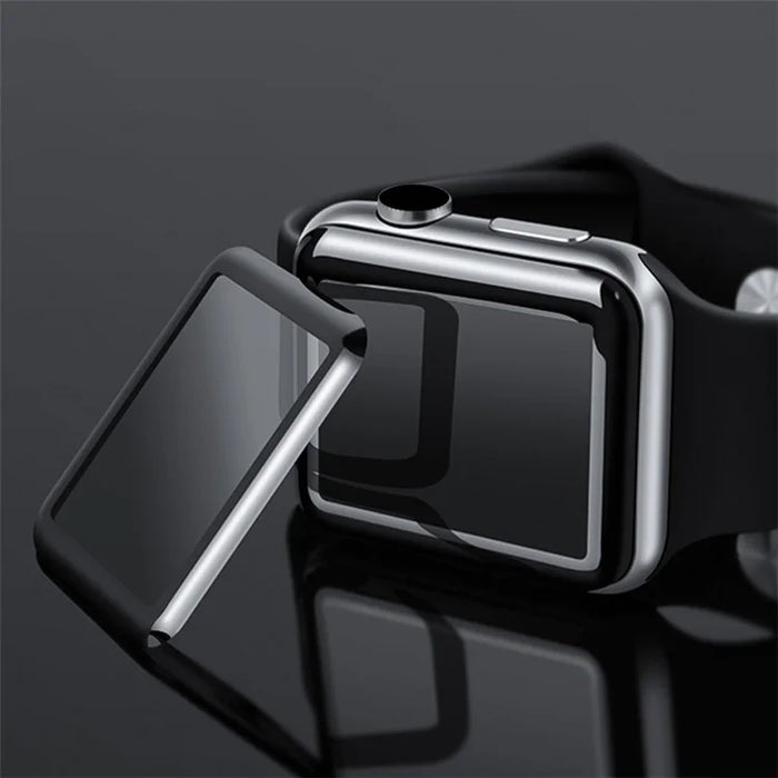 MOCOLO for Apple Watch Series 4 44mm 3D Full Screen Tempered Glass Protector - Black - 2