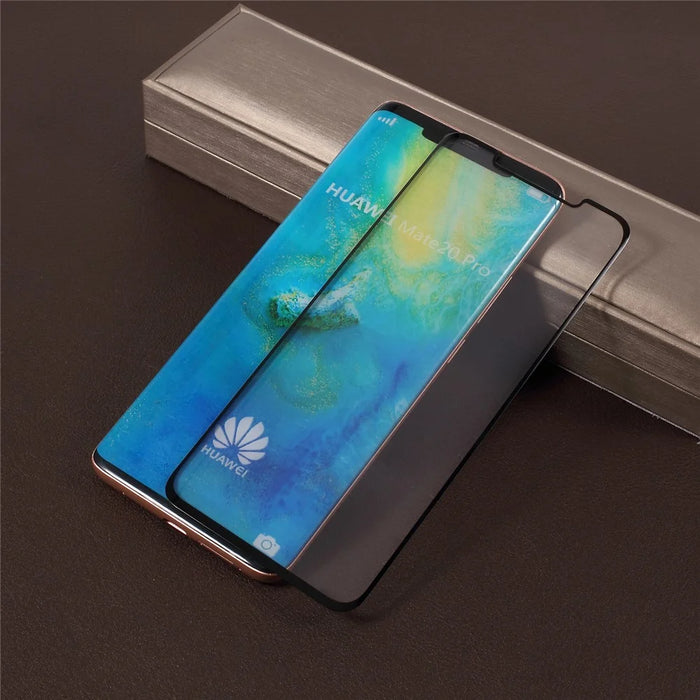 Ultra Clear Anti-explosion Tempered Glass Full Glue Full Size Screen Protector for Huawei Mate 20 Pro - Black - 1