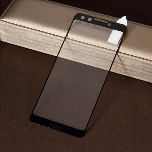 RURIHAI Solid Defense Tempered Glass Screen Protector for Google Pixel 3 - Black - 1