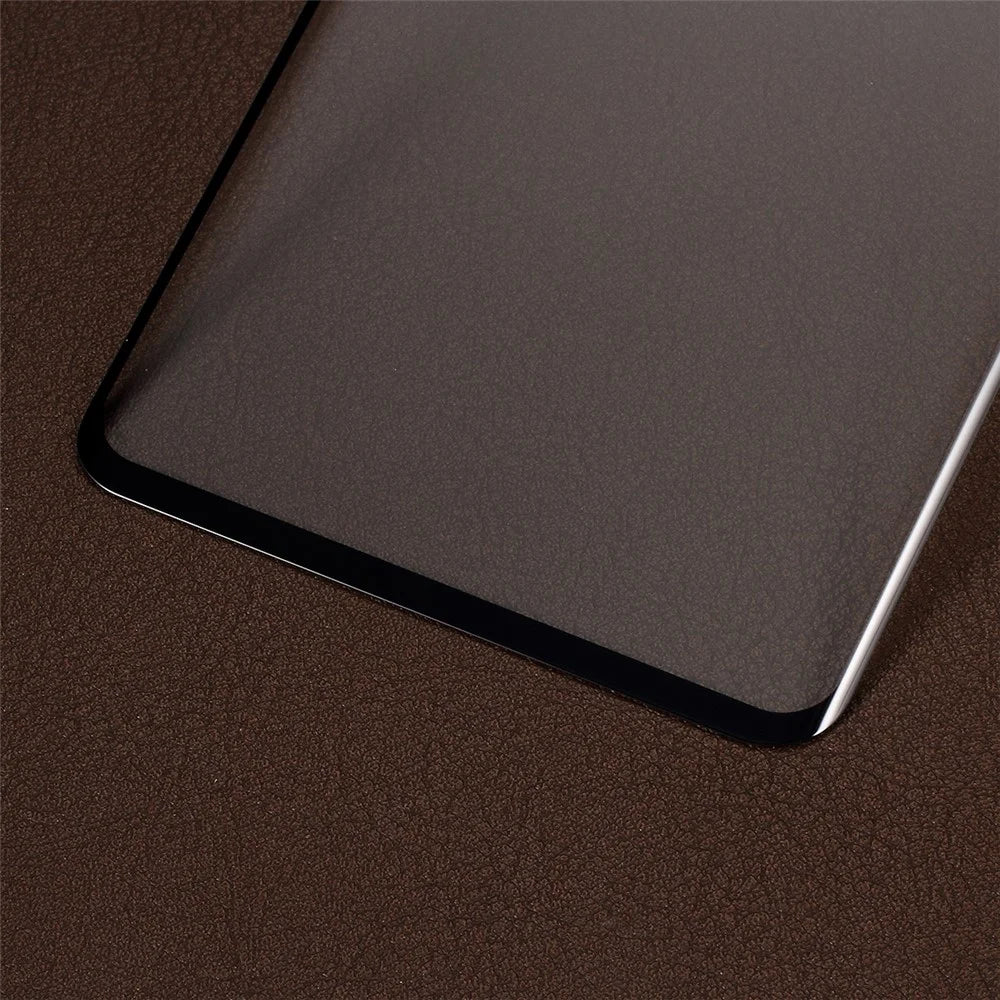 RURIHAI for Samsung Galaxy S10 Plus Curved Full Screen Cover Tempered Glass Protector Film [Electroplated Edges] - Black - 3