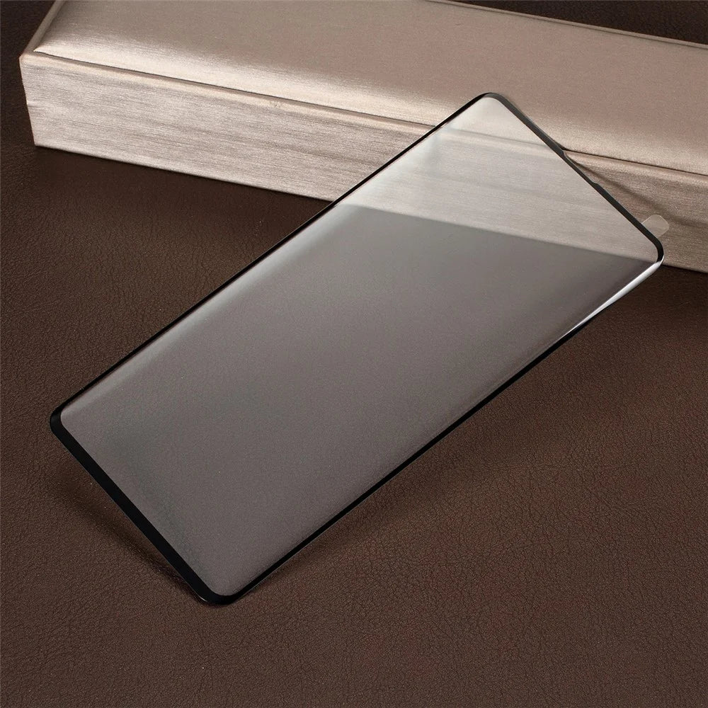 RURIHAI for Samsung Galaxy S10 Plus Curved Full Screen Cover Tempered Glass Protector Film [Electroplated Edges] - Black - 4