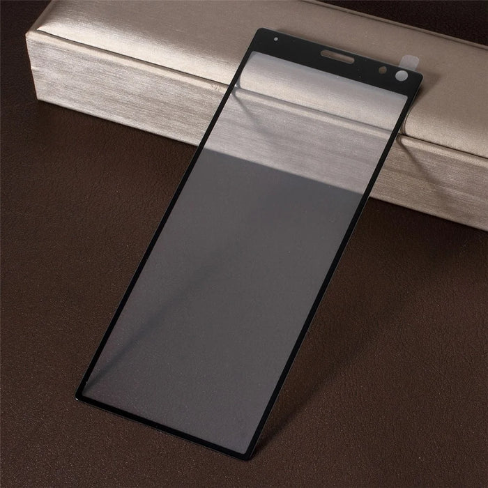 [Anti-explosion] Silk Printing Tempered Glass Full Screen Guard Film for Sony Xperia 10 - 1
