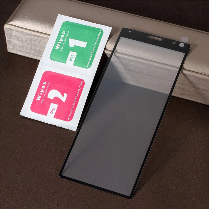[Anti-explosion] Silk Printing Tempered Glass Full Screen Guard Film for Sony Xperia 10 - 5