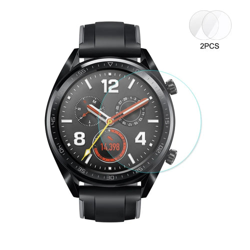 2PCS HAT PRINCE for Huawei Watch GT / GT Active / Elegant Tempered Glass Screen Protector Film 0.2mm 9H 2.15D Arc Edge - 1