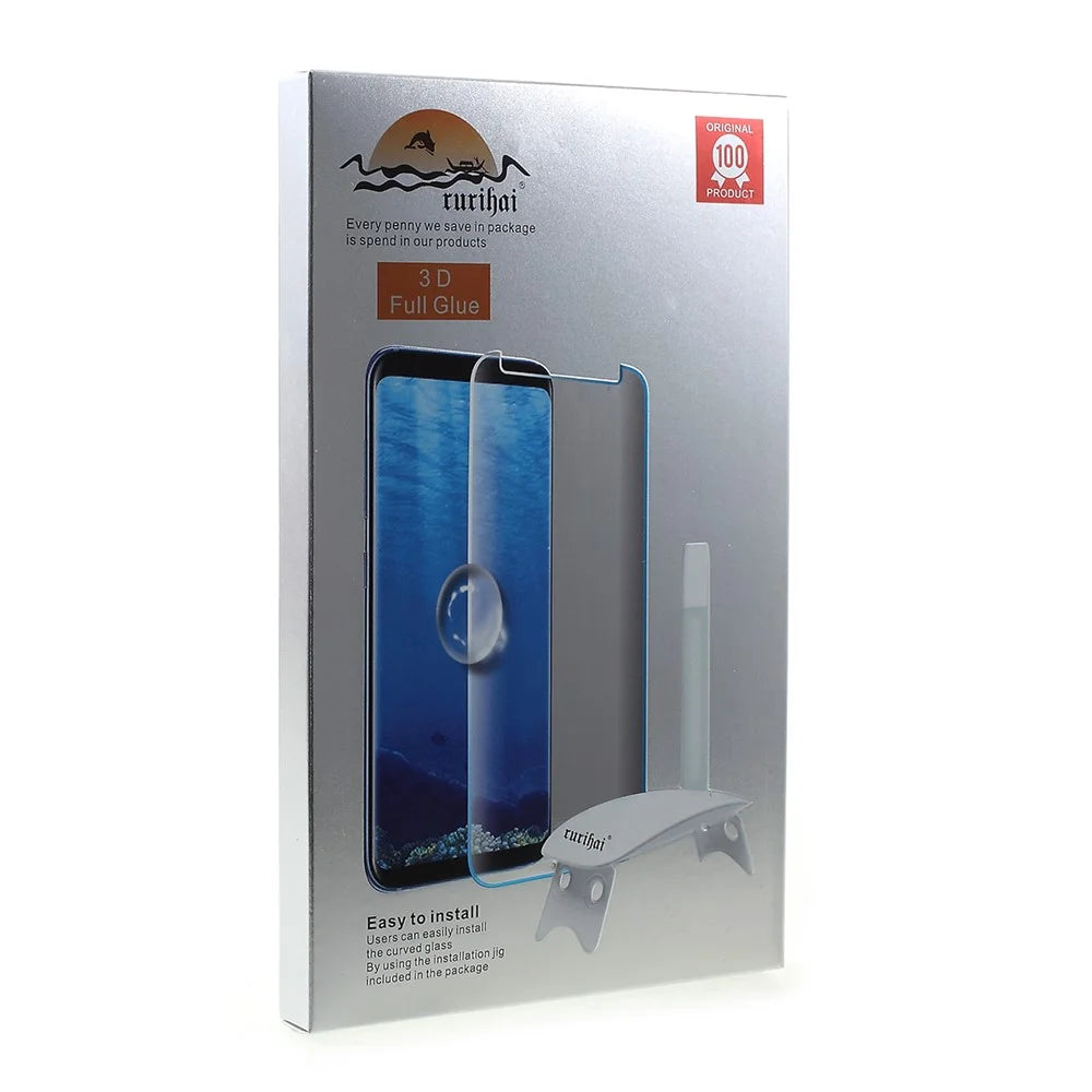RURIHAI for Apple Watch Series 4 40mm 3D Full Glue UV Liquid Tempered Glass Full Screen Shield + UV Lamp - 4