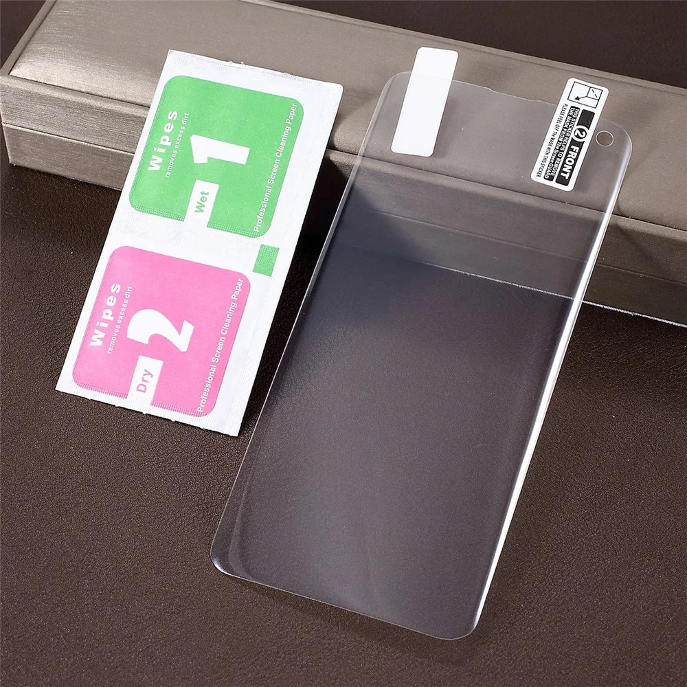 Full Covering Soft PET Screen Protector for Samsung Galaxy S10  [Support Ultrasonic Fingerprint Unlock]- Transparent - 5