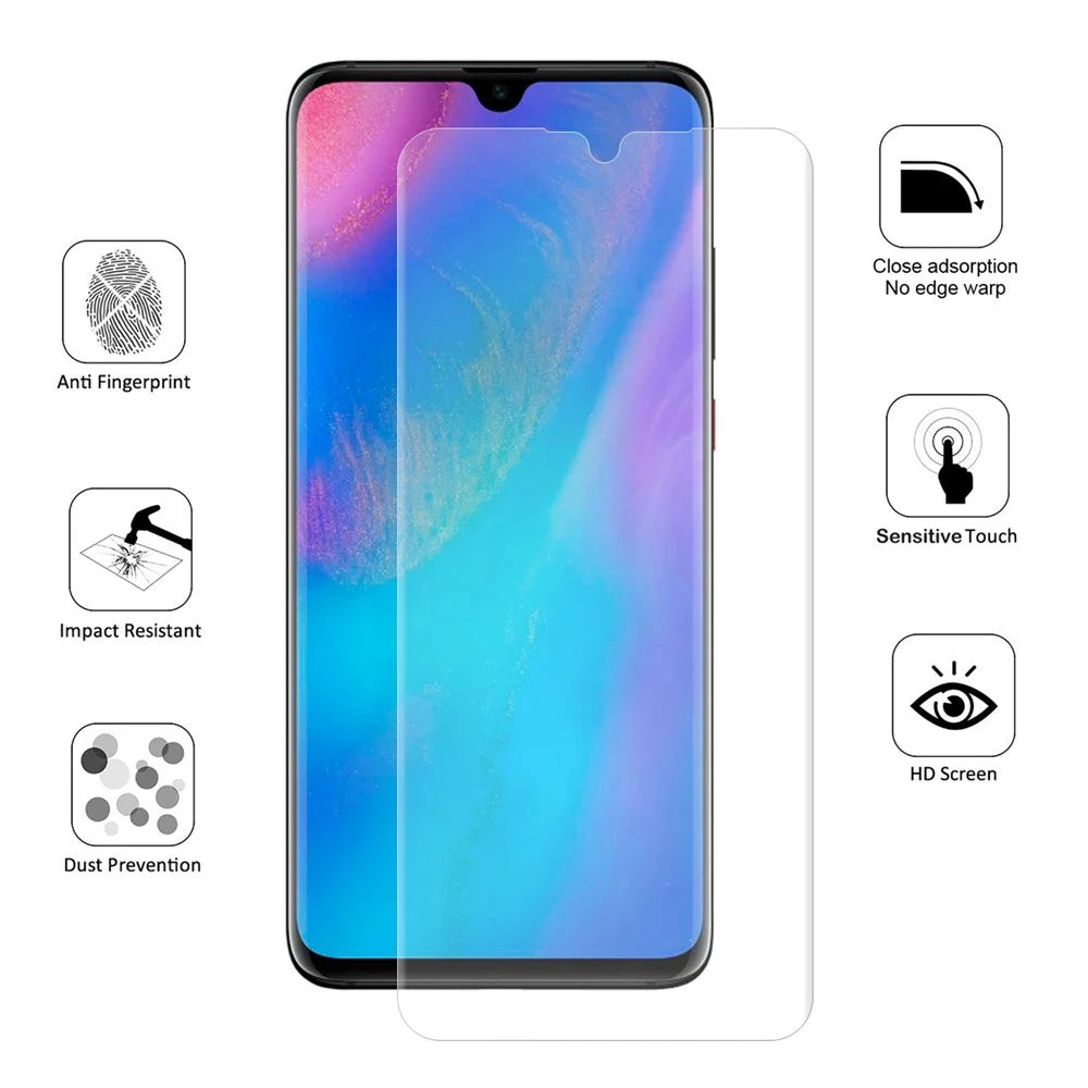 HAT PRINCE Hydrogel Film 3D Full Covering Soft Screen Guard Film for Huawei P30 - 5