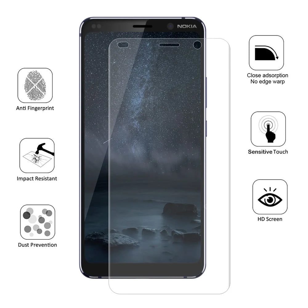 HAT PRINCE Hydrogel Film 3D Full Covering Soft Screen Protector Film for Nokia 9 Pureview - 5