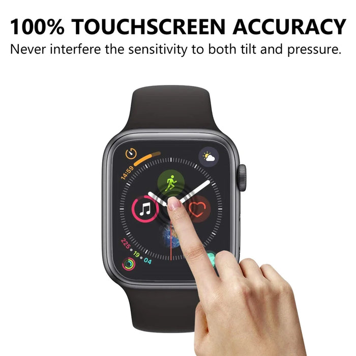 9H Full Screen Coverage Tempered Glass Protector for Apple Watch Series 4 44mm - 5